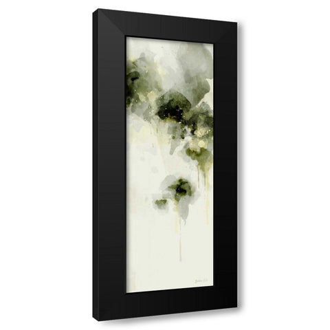 Misty Abstract Morning I Black Modern Wood Framed Art Print by Green Lili