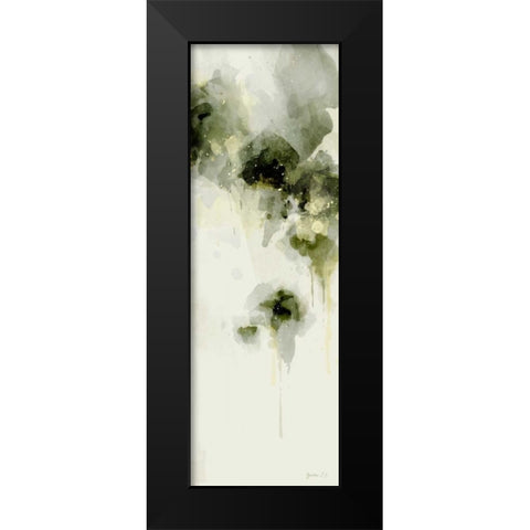 Misty Abstract Morning I Black Modern Wood Framed Art Print by Green Lili