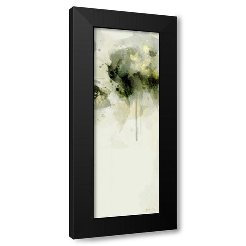 Misty Abstract Morning II Black Modern Wood Framed Art Print with Double Matting by Green Lili