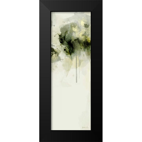 Misty Abstract Morning II Black Modern Wood Framed Art Print by Green Lili