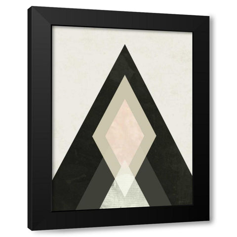 Mountains Beyond Mountains I Black Modern Wood Framed Art Print by Green Lili