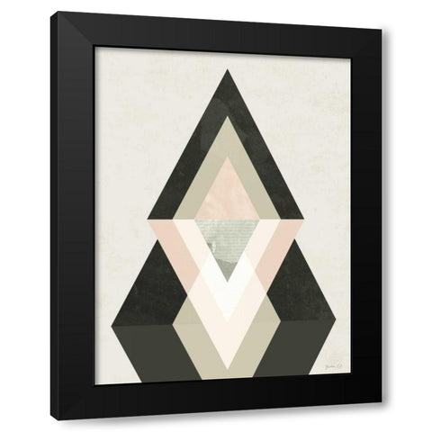 Mountains Beyond Mountains II Black Modern Wood Framed Art Print with Double Matting by Green Lili