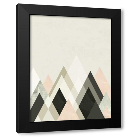 Mountains Beyond Mountains III Black Modern Wood Framed Art Print by Green Lili
