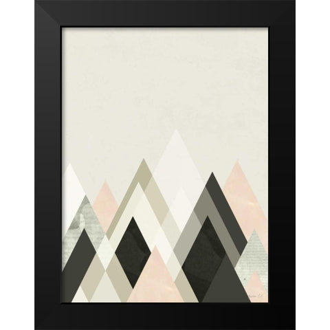 Mountains Beyond Mountains III Black Modern Wood Framed Art Print by Green Lili
