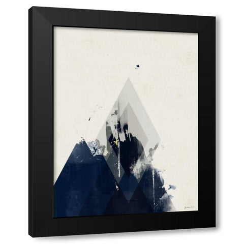 Beneath the Surface I Black Modern Wood Framed Art Print by Green Lili