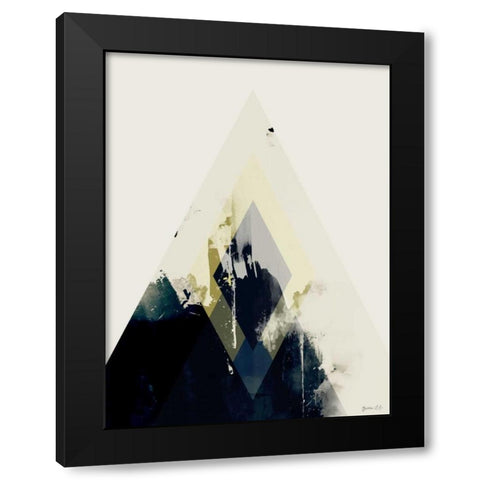 Beneath the Surface II Black Modern Wood Framed Art Print by Green Lili