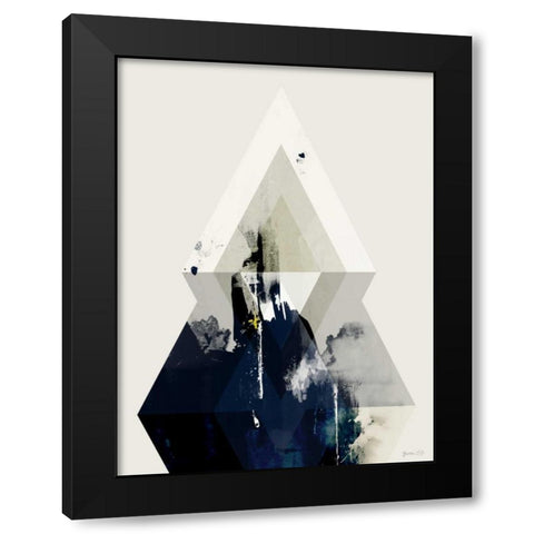 Beneath the Surface III Black Modern Wood Framed Art Print by Green Lili