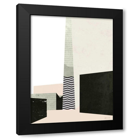 Edge of Town I Black Modern Wood Framed Art Print by Green Lili