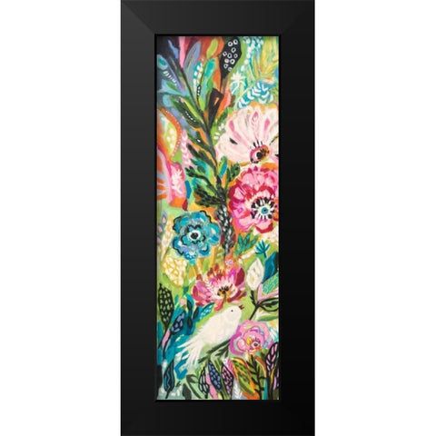 Soulful Birds I Black Modern Wood Framed Art Print by Fields, Karen