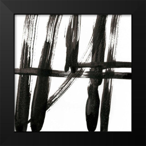 Linear Expression IV Black Modern Wood Framed Art Print by Holland, J.