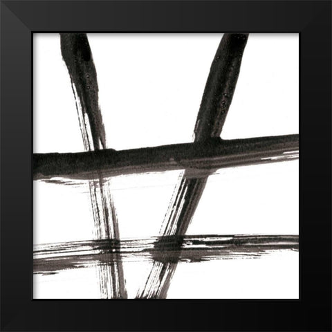Linear Expression VI Black Modern Wood Framed Art Print by Holland, J.