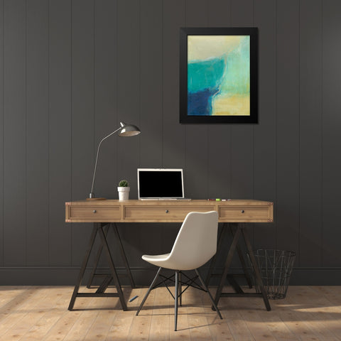 Subtle Interaction I Black Modern Wood Framed Art Print by Holland, J.