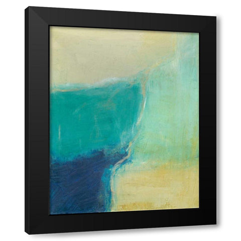 Subtle Interaction I Black Modern Wood Framed Art Print with Double Matting by Holland, J.
