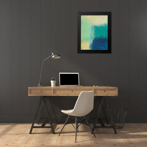 Subtle Interaction II Black Modern Wood Framed Art Print by Holland, J.