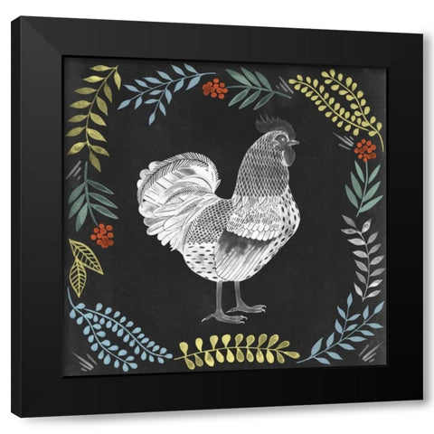 Chalkboard Farmhouse II Black Modern Wood Framed Art Print by Popp, Grace