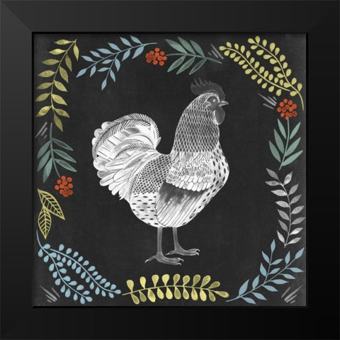 Chalkboard Farmhouse II Black Modern Wood Framed Art Print by Popp, Grace