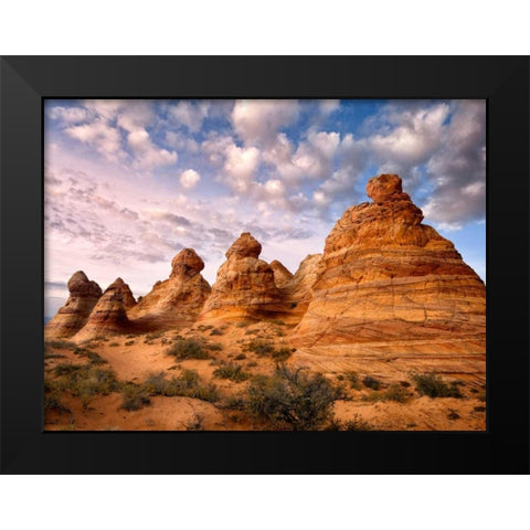 Arizona Peaks I Black Modern Wood Framed Art Print by Drost, David