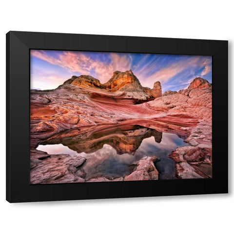 Arizona Reflection I Black Modern Wood Framed Art Print by Drost, David