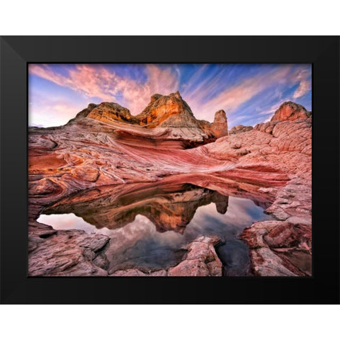 Arizona Reflection I Black Modern Wood Framed Art Print by Drost, David
