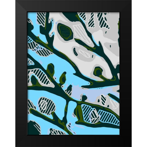 Abstract Tree Limbs I Black Modern Wood Framed Art Print by Fields, Karen