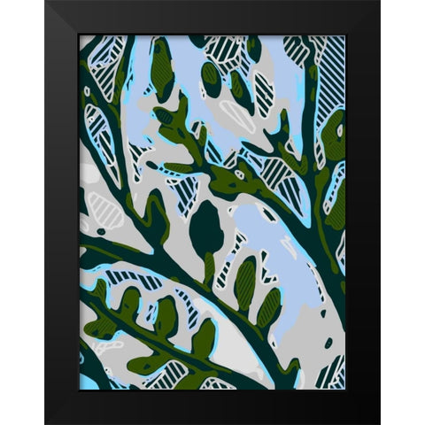 Abstract Tree Limbs II Black Modern Wood Framed Art Print by Fields, Karen