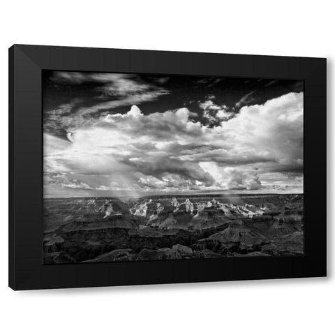 BandW Desert View IV Black Modern Wood Framed Art Print by Drost, David