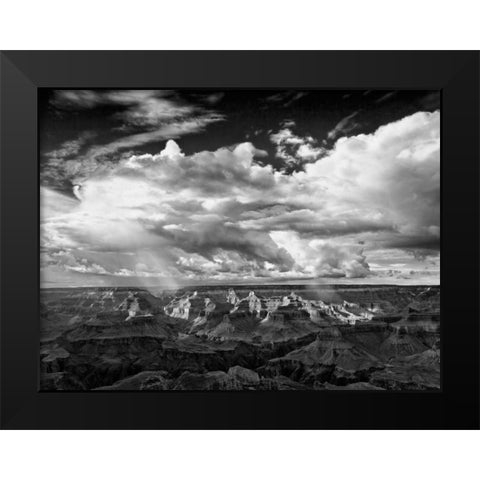 BandW Desert View IV Black Modern Wood Framed Art Print by Drost, David