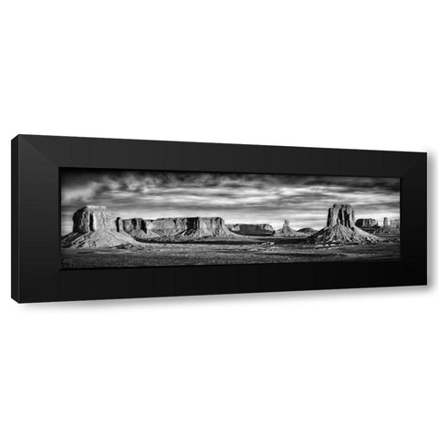 BandW Desert View VII Black Modern Wood Framed Art Print by Drost, David