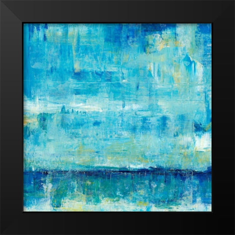 Water Reflections V Black Modern Wood Framed Art Print by OToole, Tim
