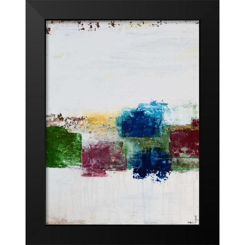 Color Swatches I Black Modern Wood Framed Art Print by Avondet, Natalie
