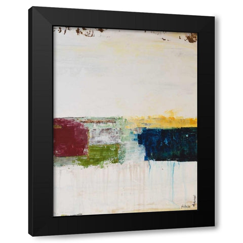 Color Swatches III Black Modern Wood Framed Art Print with Double Matting by Avondet, Natalie
