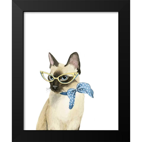 Cool Cat II Black Modern Wood Framed Art Print by Popp, Grace