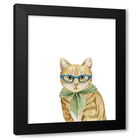 Cool Cat IV Black Modern Wood Framed Art Print by Popp, Grace