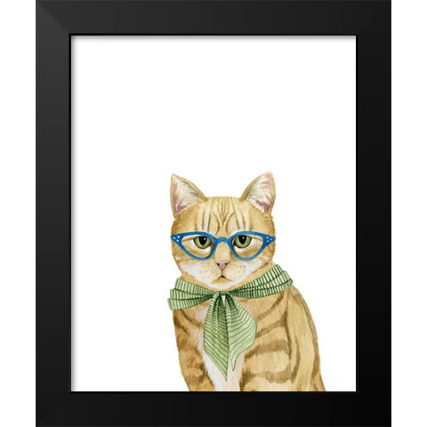Cool Cat IV Black Modern Wood Framed Art Print by Popp, Grace