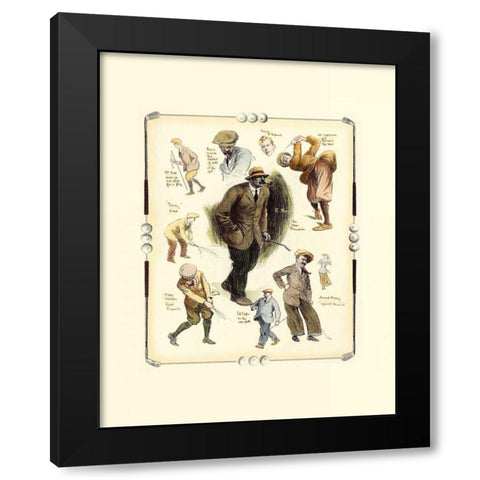 The Open Championship At Muirfield Black Modern Wood Framed Art Print with Double Matting by Reynolds, Frank