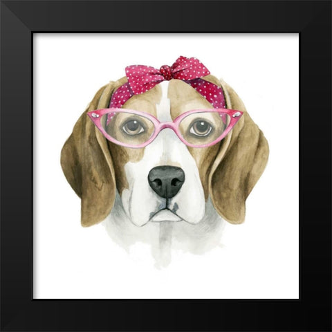 Vintage Pup I Black Modern Wood Framed Art Print by Popp, Grace