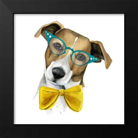 Vintage Pup II Black Modern Wood Framed Art Print by Popp, Grace