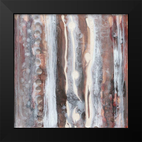 Surface Study I Black Modern Wood Framed Art Print by Stramel, Renee W.
