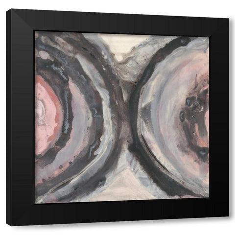Surface Study II Black Modern Wood Framed Art Print by Stramel, Renee W.