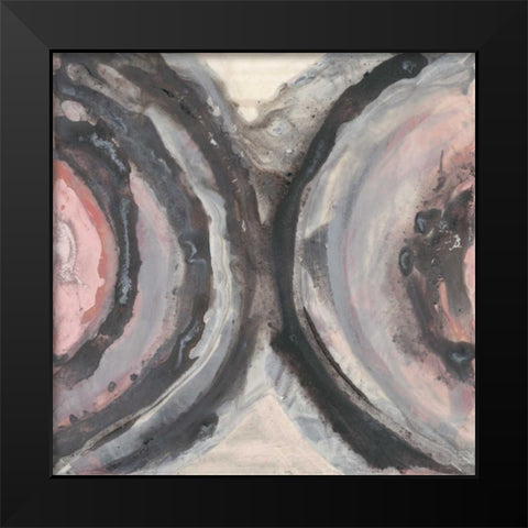 Surface Study II Black Modern Wood Framed Art Print by Stramel, Renee W.