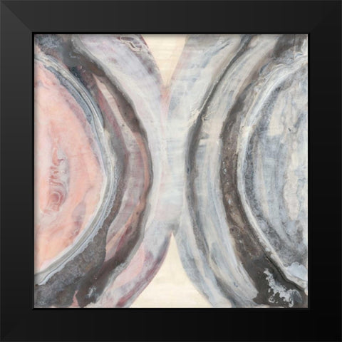 Surface Study III Black Modern Wood Framed Art Print by Stramel, Renee W.