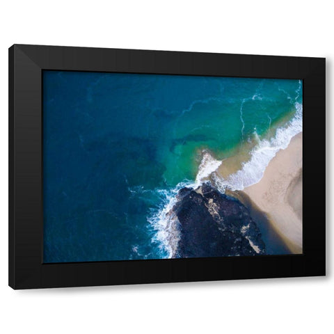 Hawaii View I Black Modern Wood Framed Art Print by Mead, Adam