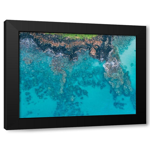 Hawaii View IV Black Modern Wood Framed Art Print by Mead, Adam