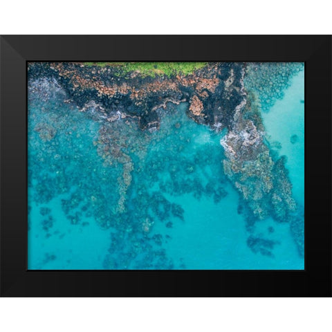 Hawaii View IV Black Modern Wood Framed Art Print by Mead, Adam
