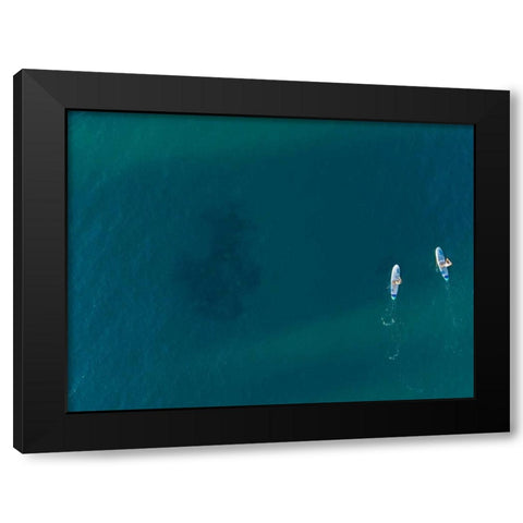 Hawaii View V Black Modern Wood Framed Art Print by Mead, Adam