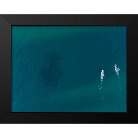 Hawaii View V Black Modern Wood Framed Art Print by Mead, Adam