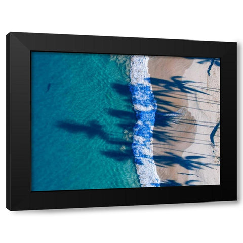 Hawaii View VI Black Modern Wood Framed Art Print by Mead, Adam