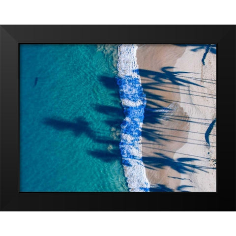 Hawaii View VI Black Modern Wood Framed Art Print by Mead, Adam