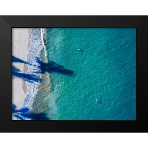 Hawaii View VII Black Modern Wood Framed Art Print by Mead, Adam