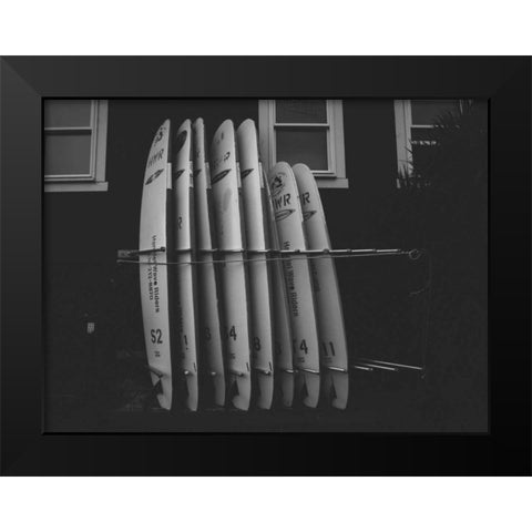 Hawaii View VIII Black Modern Wood Framed Art Print by Mead, Adam